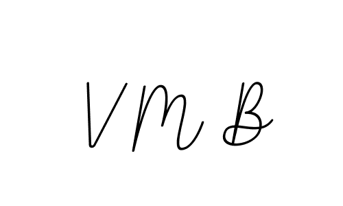 How to make V M B name signature. Use BallpointsItalic-DORy9 style for creating short signs online. This is the latest handwritten sign. V M B signature style 11 images and pictures png