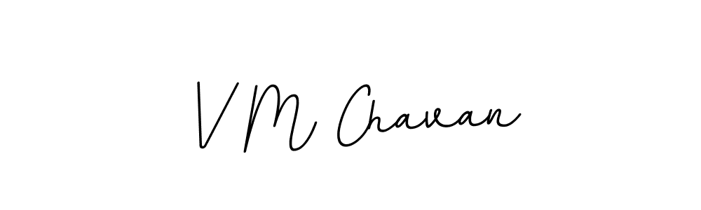 V M Chavan stylish signature style. Best Handwritten Sign (BallpointsItalic-DORy9) for my name. Handwritten Signature Collection Ideas for my name V M Chavan. V M Chavan signature style 11 images and pictures png