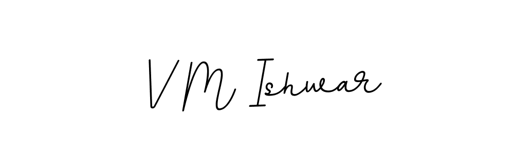 How to make V M Ishwar signature? BallpointsItalic-DORy9 is a professional autograph style. Create handwritten signature for V M Ishwar name. V M Ishwar signature style 11 images and pictures png