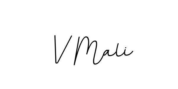 Design your own signature with our free online signature maker. With this signature software, you can create a handwritten (BallpointsItalic-DORy9) signature for name V Mali. V Mali signature style 11 images and pictures png