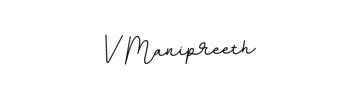 Also You can easily find your signature by using the search form. We will create V Manipreeth name handwritten signature images for you free of cost using BallpointsItalic-DORy9 sign style. V Manipreeth signature style 11 images and pictures png