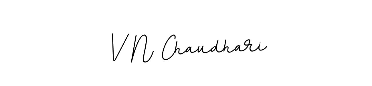 Use a signature maker to create a handwritten signature online. With this signature software, you can design (BallpointsItalic-DORy9) your own signature for name V N Chaudhari. V N Chaudhari signature style 11 images and pictures png