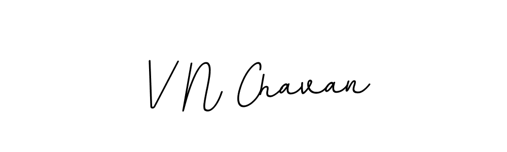 The best way (BallpointsItalic-DORy9) to make a short signature is to pick only two or three words in your name. The name V N Chavan include a total of six letters. For converting this name. V N Chavan signature style 11 images and pictures png