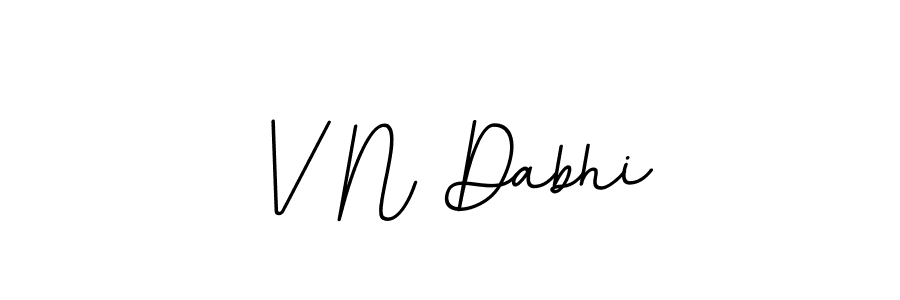 Make a beautiful signature design for name V N Dabhi. With this signature (BallpointsItalic-DORy9) style, you can create a handwritten signature for free. V N Dabhi signature style 11 images and pictures png