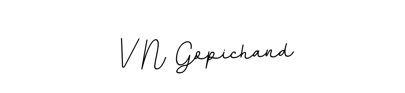 Design your own signature with our free online signature maker. With this signature software, you can create a handwritten (BallpointsItalic-DORy9) signature for name V N Gopichand. V N Gopichand signature style 11 images and pictures png