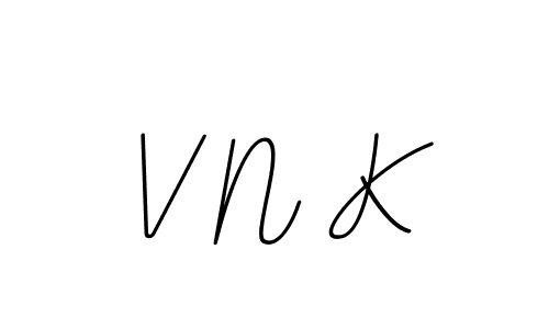 How to make V N K signature? BallpointsItalic-DORy9 is a professional autograph style. Create handwritten signature for V N K name. V N K signature style 11 images and pictures png