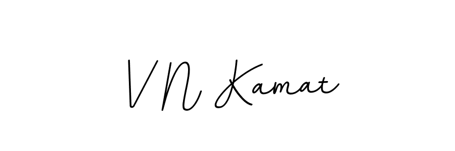 Create a beautiful signature design for name V N Kamat. With this signature (BallpointsItalic-DORy9) fonts, you can make a handwritten signature for free. V N Kamat signature style 11 images and pictures png