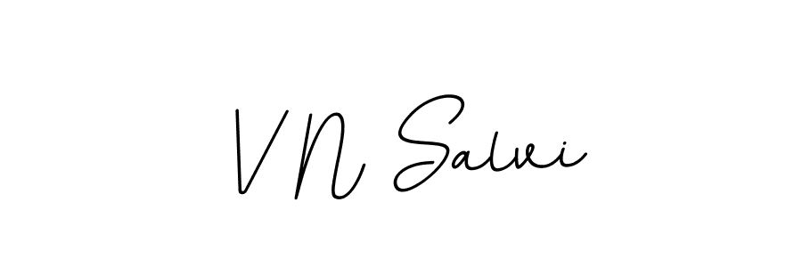 This is the best signature style for the V N Salvi name. Also you like these signature font (BallpointsItalic-DORy9). Mix name signature. V N Salvi signature style 11 images and pictures png