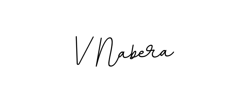 Create a beautiful signature design for name V Nabera. With this signature (BallpointsItalic-DORy9) fonts, you can make a handwritten signature for free. V Nabera signature style 11 images and pictures png