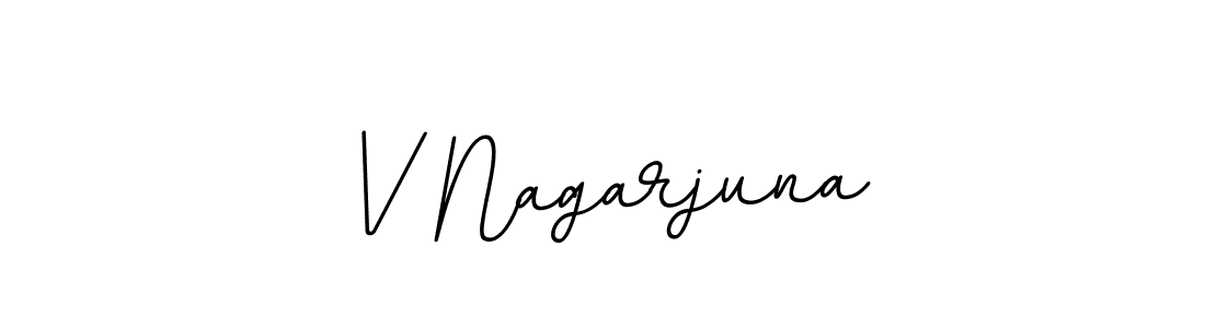 Design your own signature with our free online signature maker. With this signature software, you can create a handwritten (BallpointsItalic-DORy9) signature for name V Nagarjuna. V Nagarjuna signature style 11 images and pictures png