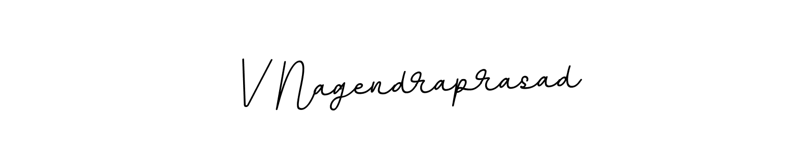 How to make V Nagendraprasad name signature. Use BallpointsItalic-DORy9 style for creating short signs online. This is the latest handwritten sign. V Nagendraprasad signature style 11 images and pictures png
