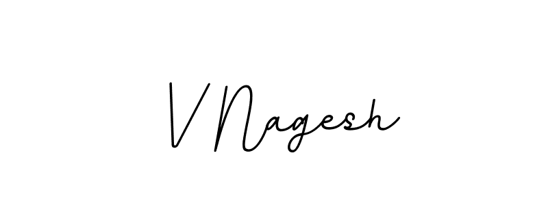 The best way (BallpointsItalic-DORy9) to make a short signature is to pick only two or three words in your name. The name V Nagesh include a total of six letters. For converting this name. V Nagesh signature style 11 images and pictures png
