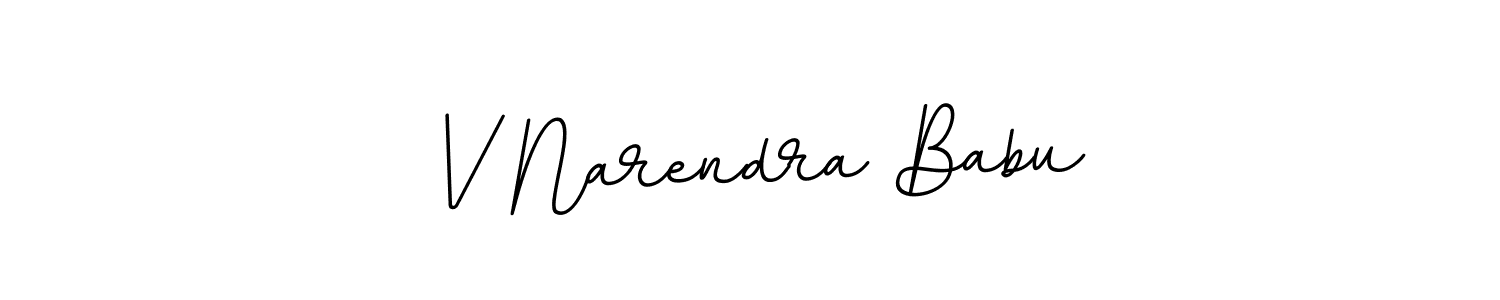 Make a beautiful signature design for name V Narendra Babu. With this signature (BallpointsItalic-DORy9) style, you can create a handwritten signature for free. V Narendra Babu signature style 11 images and pictures png