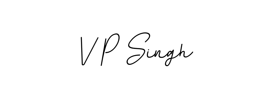 How to make V P Singh signature? BallpointsItalic-DORy9 is a professional autograph style. Create handwritten signature for V P Singh name. V P Singh signature style 11 images and pictures png