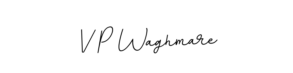 Create a beautiful signature design for name V P Waghmare. With this signature (BallpointsItalic-DORy9) fonts, you can make a handwritten signature for free. V P Waghmare signature style 11 images and pictures png