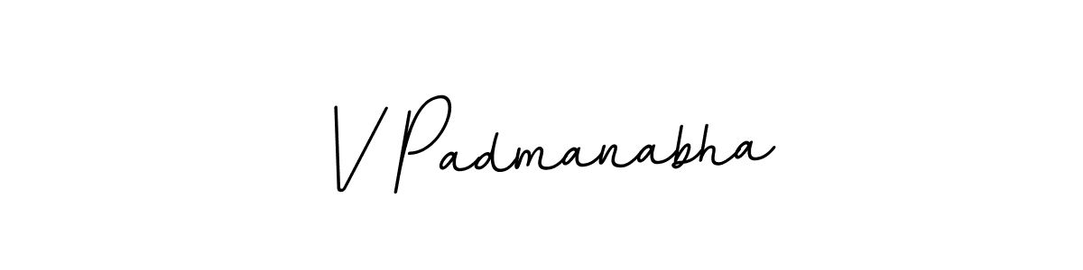 Make a beautiful signature design for name V Padmanabha. With this signature (BallpointsItalic-DORy9) style, you can create a handwritten signature for free. V Padmanabha signature style 11 images and pictures png