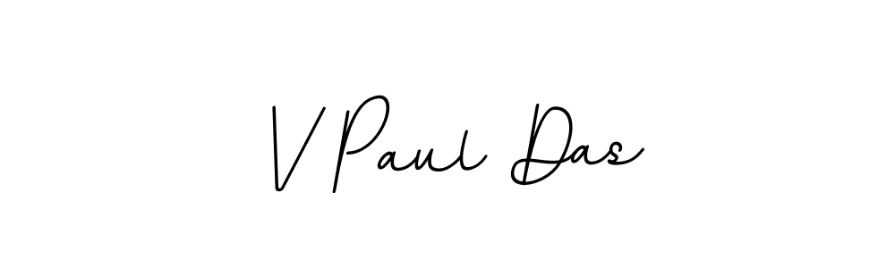 Design your own signature with our free online signature maker. With this signature software, you can create a handwritten (BallpointsItalic-DORy9) signature for name V Paul Das. V Paul Das signature style 11 images and pictures png