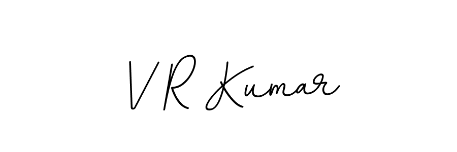 How to make V R Kumar name signature. Use BallpointsItalic-DORy9 style for creating short signs online. This is the latest handwritten sign. V R Kumar signature style 11 images and pictures png