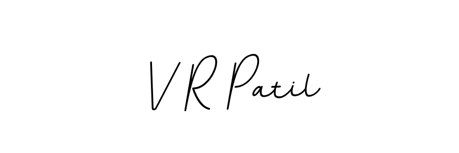 Design your own signature with our free online signature maker. With this signature software, you can create a handwritten (BallpointsItalic-DORy9) signature for name V R Patil. V R Patil signature style 11 images and pictures png