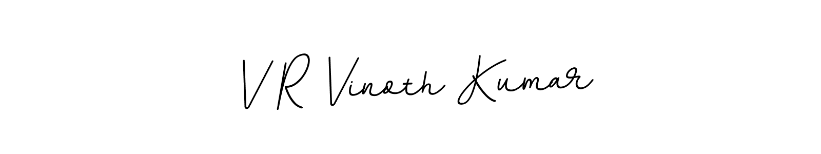 How to make V R Vinoth Kumar name signature. Use BallpointsItalic-DORy9 style for creating short signs online. This is the latest handwritten sign. V R Vinoth Kumar signature style 11 images and pictures png