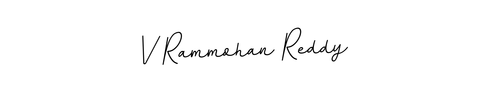 Use a signature maker to create a handwritten signature online. With this signature software, you can design (BallpointsItalic-DORy9) your own signature for name V Rammohan Reddy. V Rammohan Reddy signature style 11 images and pictures png