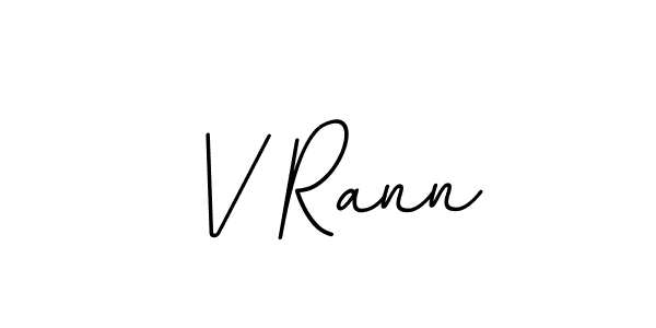 Design your own signature with our free online signature maker. With this signature software, you can create a handwritten (BallpointsItalic-DORy9) signature for name V Rann. V Rann signature style 11 images and pictures png