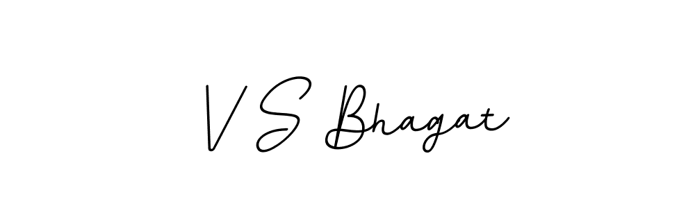 This is the best signature style for the V S Bhagat name. Also you like these signature font (BallpointsItalic-DORy9). Mix name signature. V S Bhagat signature style 11 images and pictures png