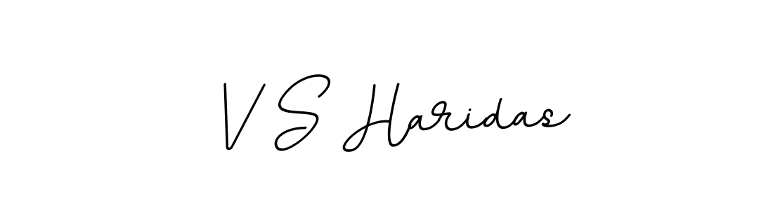 Make a beautiful signature design for name V S Haridas. With this signature (BallpointsItalic-DORy9) style, you can create a handwritten signature for free. V S Haridas signature style 11 images and pictures png