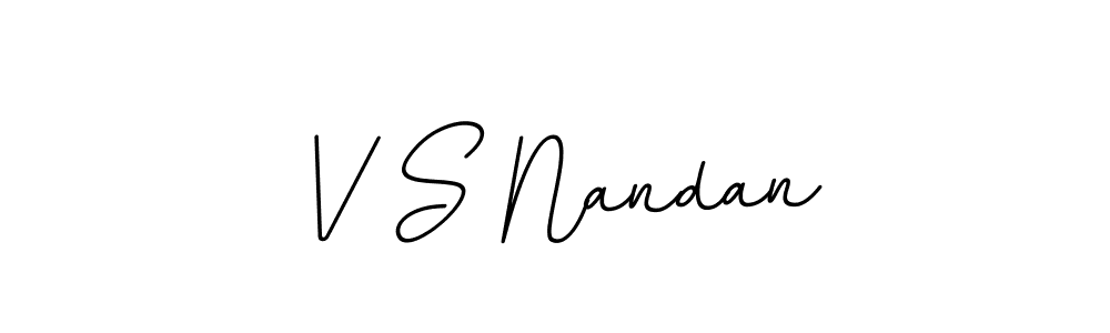 Also You can easily find your signature by using the search form. We will create V S Nandan name handwritten signature images for you free of cost using BallpointsItalic-DORy9 sign style. V S Nandan signature style 11 images and pictures png