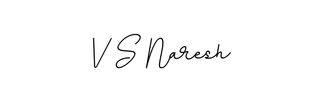 Make a beautiful signature design for name V S Naresh. With this signature (BallpointsItalic-DORy9) style, you can create a handwritten signature for free. V S Naresh signature style 11 images and pictures png