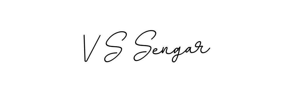 Make a beautiful signature design for name V S Sengar. With this signature (BallpointsItalic-DORy9) style, you can create a handwritten signature for free. V S Sengar signature style 11 images and pictures png