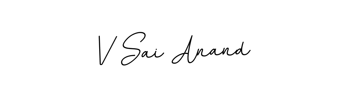 Similarly BallpointsItalic-DORy9 is the best handwritten signature design. Signature creator online .You can use it as an online autograph creator for name V Sai Anand. V Sai Anand signature style 11 images and pictures png
