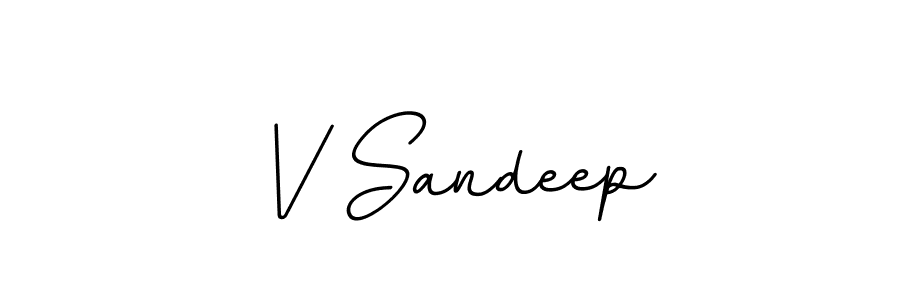 Similarly BallpointsItalic-DORy9 is the best handwritten signature design. Signature creator online .You can use it as an online autograph creator for name V Sandeep. V Sandeep signature style 11 images and pictures png