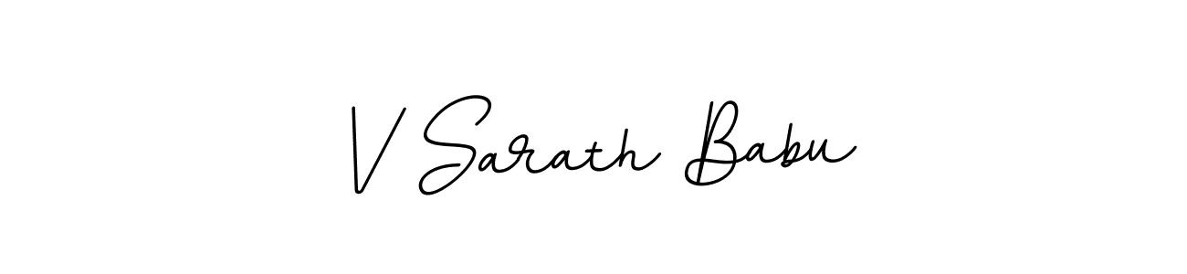 Make a beautiful signature design for name V Sarath Babu. Use this online signature maker to create a handwritten signature for free. V Sarath Babu signature style 11 images and pictures png