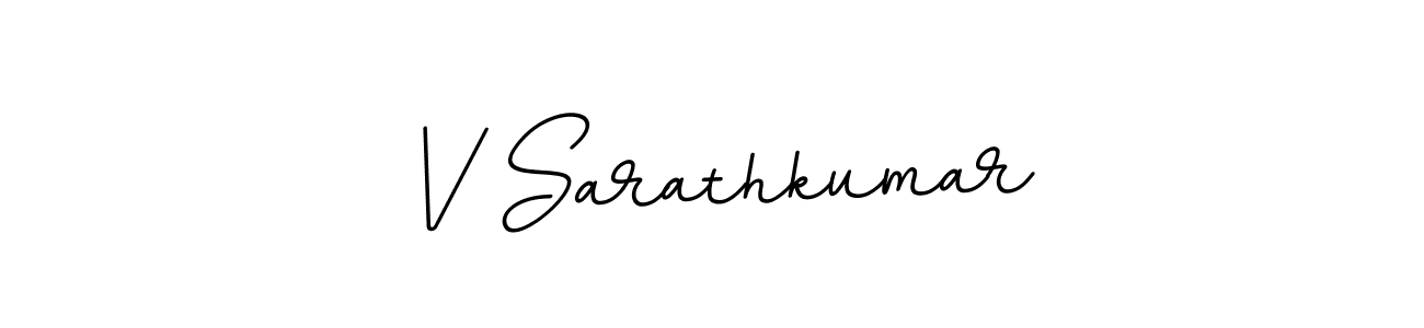 Use a signature maker to create a handwritten signature online. With this signature software, you can design (BallpointsItalic-DORy9) your own signature for name V Sarathkumar. V Sarathkumar signature style 11 images and pictures png