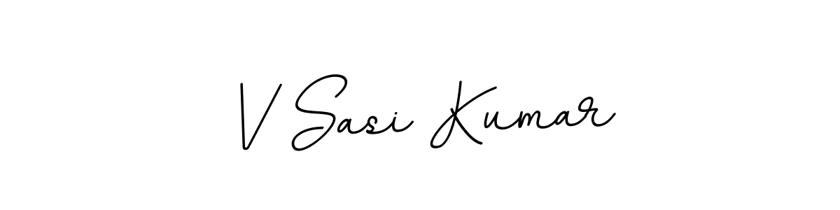 Design your own signature with our free online signature maker. With this signature software, you can create a handwritten (BallpointsItalic-DORy9) signature for name V Sasi Kumar. V Sasi Kumar signature style 11 images and pictures png