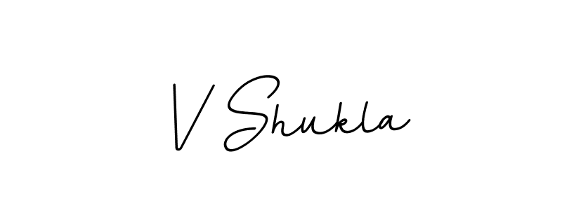 Design your own signature with our free online signature maker. With this signature software, you can create a handwritten (BallpointsItalic-DORy9) signature for name V Shukla. V Shukla signature style 11 images and pictures png