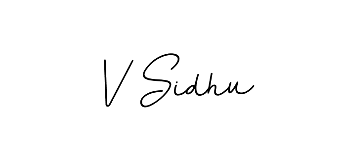 V Sidhu stylish signature style. Best Handwritten Sign (BallpointsItalic-DORy9) for my name. Handwritten Signature Collection Ideas for my name V Sidhu. V Sidhu signature style 11 images and pictures png