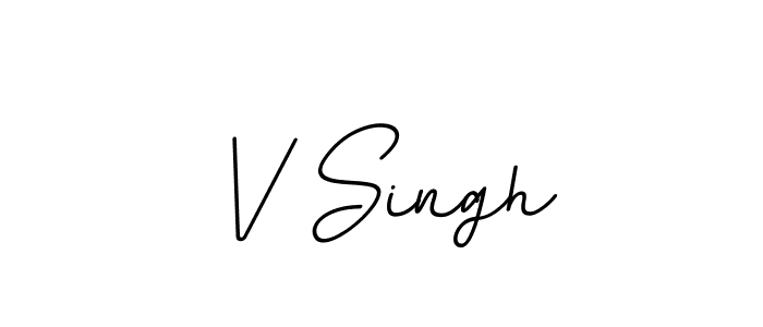 How to make V Singh signature? BallpointsItalic-DORy9 is a professional autograph style. Create handwritten signature for V Singh name. V Singh signature style 11 images and pictures png