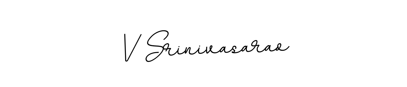 Design your own signature with our free online signature maker. With this signature software, you can create a handwritten (BallpointsItalic-DORy9) signature for name V Srinivasarao. V Srinivasarao signature style 11 images and pictures png