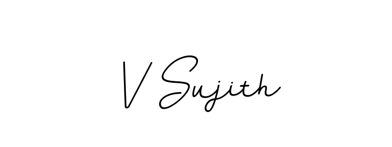 It looks lik you need a new signature style for name V Sujith. Design unique handwritten (BallpointsItalic-DORy9) signature with our free signature maker in just a few clicks. V Sujith signature style 11 images and pictures png