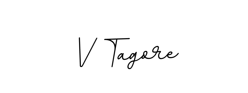 Use a signature maker to create a handwritten signature online. With this signature software, you can design (BallpointsItalic-DORy9) your own signature for name V Tagore. V Tagore signature style 11 images and pictures png