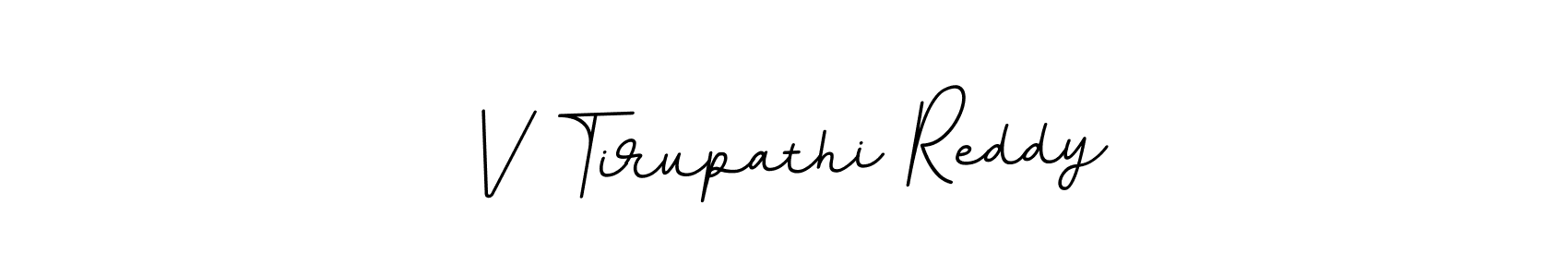 Create a beautiful signature design for name V Tirupathi Reddy. With this signature (BallpointsItalic-DORy9) fonts, you can make a handwritten signature for free. V Tirupathi Reddy signature style 11 images and pictures png