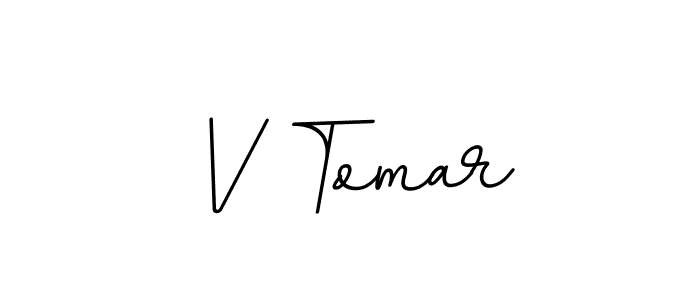 Also we have V Tomar name is the best signature style. Create professional handwritten signature collection using BallpointsItalic-DORy9 autograph style. V Tomar signature style 11 images and pictures png