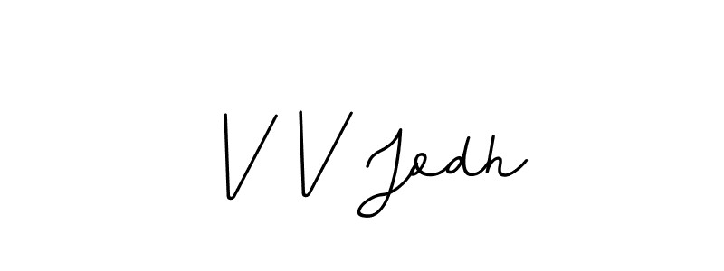 Also You can easily find your signature by using the search form. We will create V V Jodh name handwritten signature images for you free of cost using BallpointsItalic-DORy9 sign style. V V Jodh signature style 11 images and pictures png