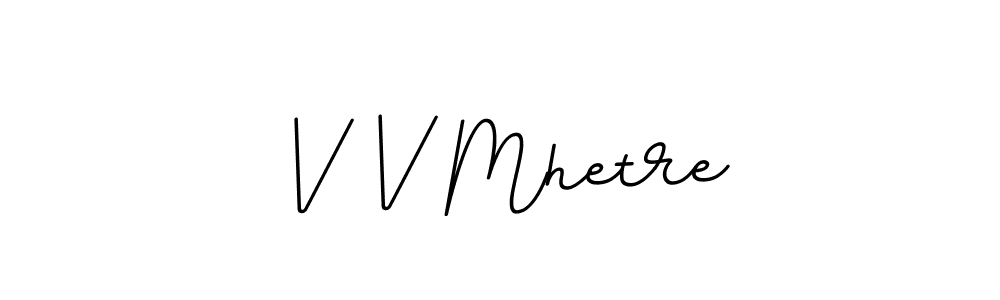 Design your own signature with our free online signature maker. With this signature software, you can create a handwritten (BallpointsItalic-DORy9) signature for name V V Mhetre. V V Mhetre signature style 11 images and pictures png