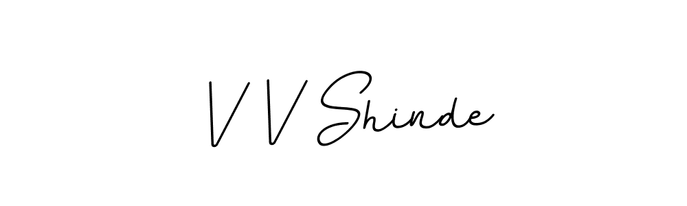 Also we have V V Shinde name is the best signature style. Create professional handwritten signature collection using BallpointsItalic-DORy9 autograph style. V V Shinde signature style 11 images and pictures png