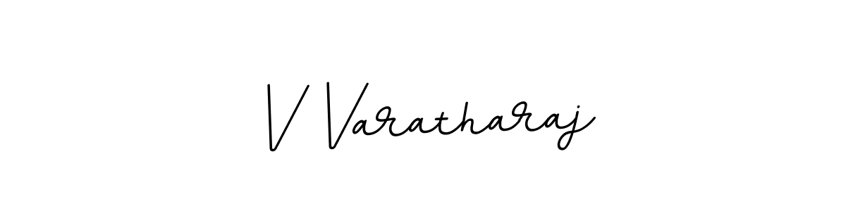 Use a signature maker to create a handwritten signature online. With this signature software, you can design (BallpointsItalic-DORy9) your own signature for name V Varatharaj. V Varatharaj signature style 11 images and pictures png