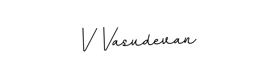 Design your own signature with our free online signature maker. With this signature software, you can create a handwritten (BallpointsItalic-DORy9) signature for name V Vasudevan. V Vasudevan signature style 11 images and pictures png
