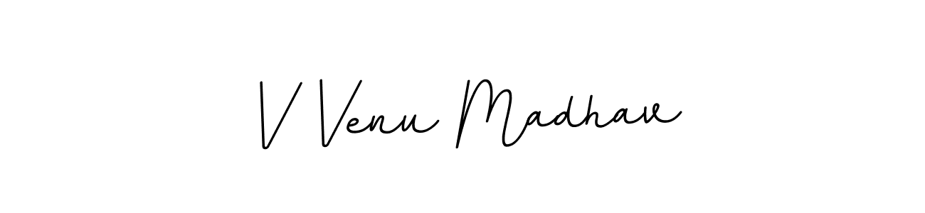 Make a beautiful signature design for name V Venu Madhav. With this signature (BallpointsItalic-DORy9) style, you can create a handwritten signature for free. V Venu Madhav signature style 11 images and pictures png